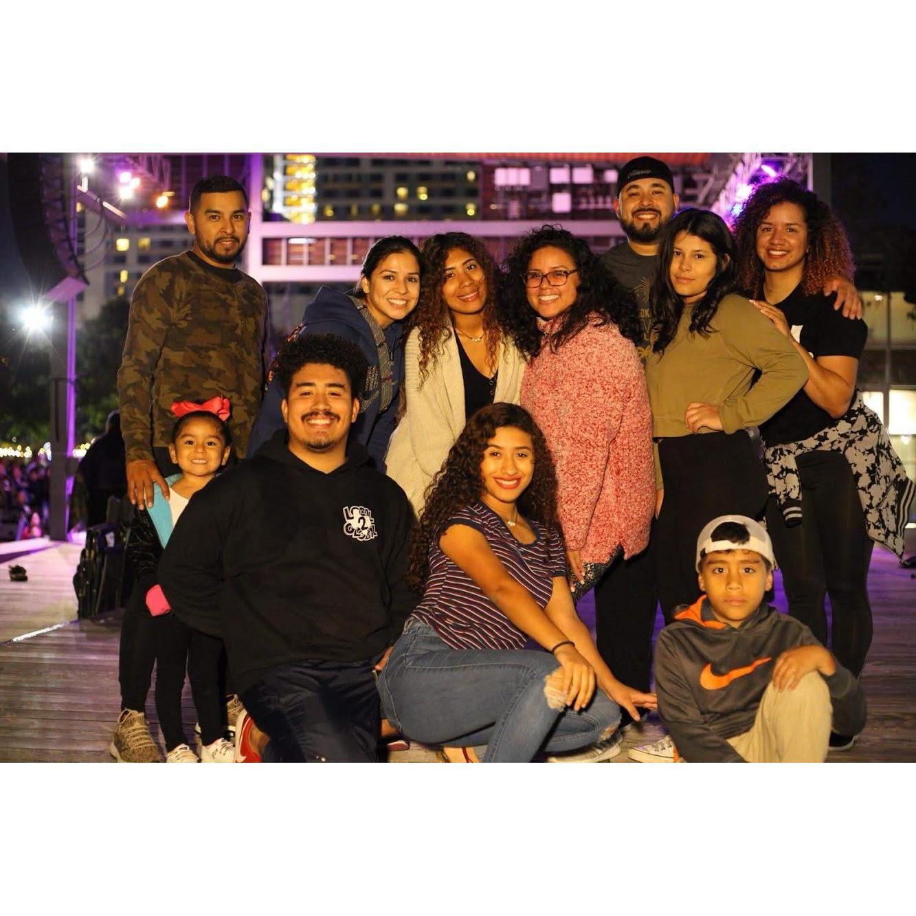 La familia! We had so much fun this night downtown.