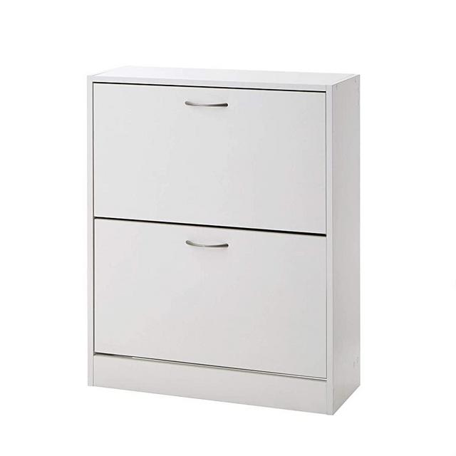 Yak About It - White Double Door Shoe Cabinet