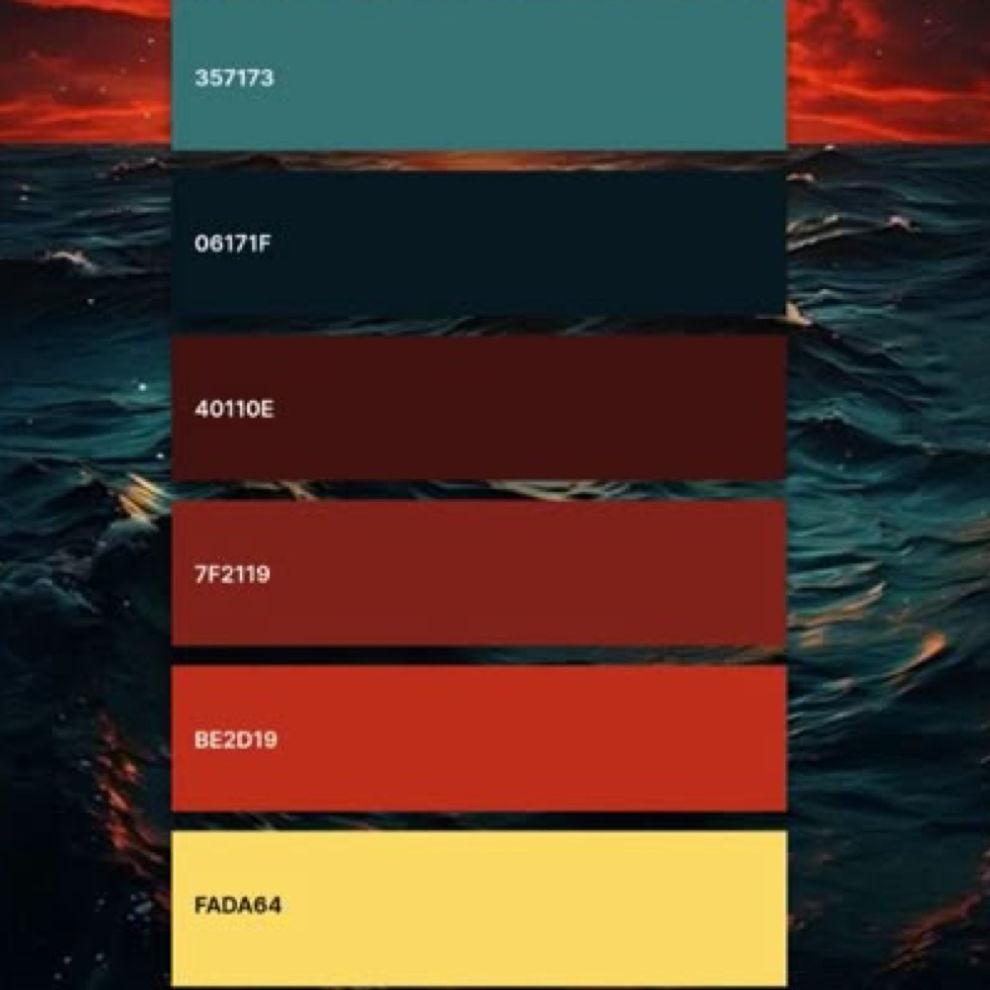 Here is the color palette!!