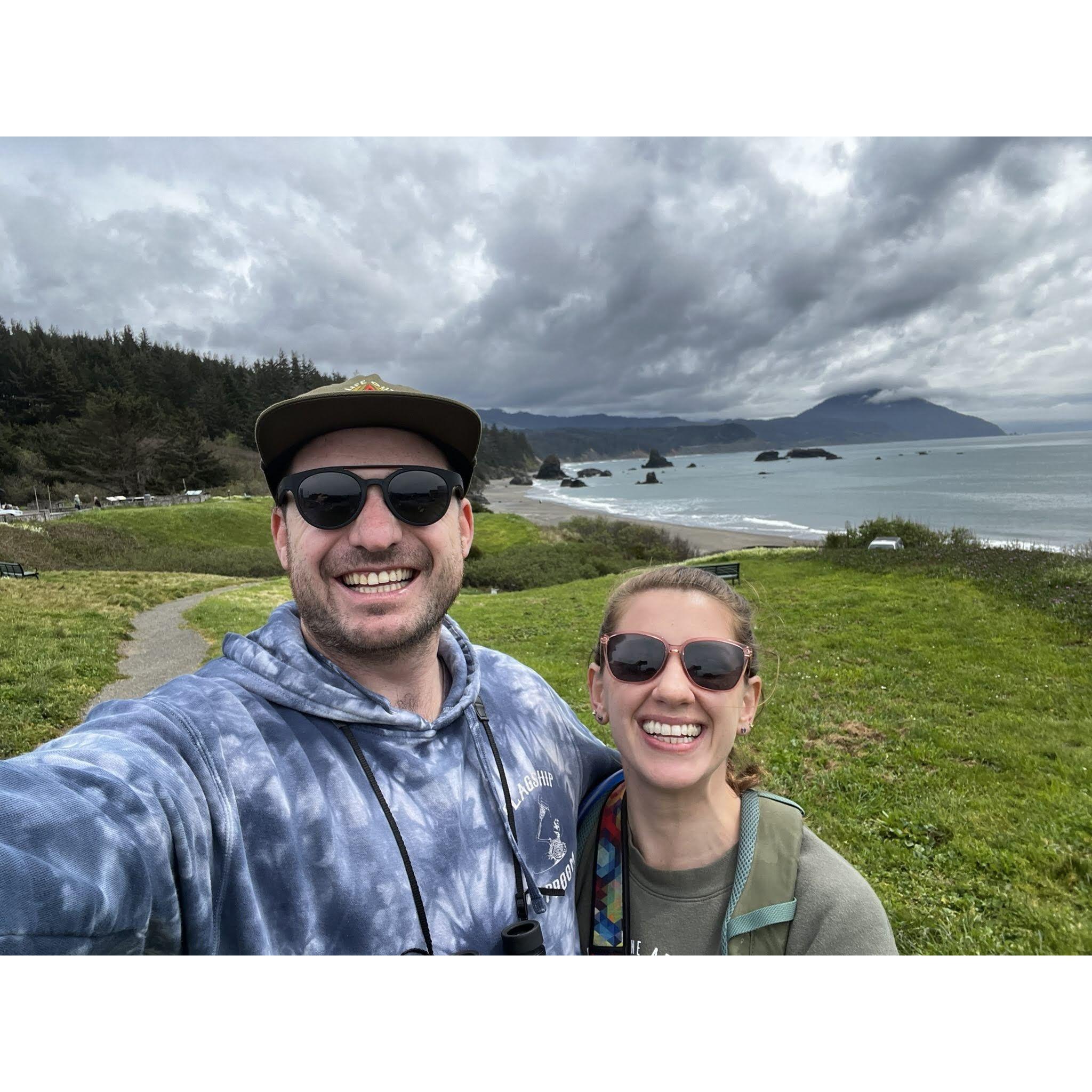 Lunch break in Port Orford, OR. April 2024.