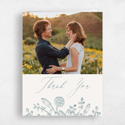 White Country Wedding Thank You - Preciada Photo