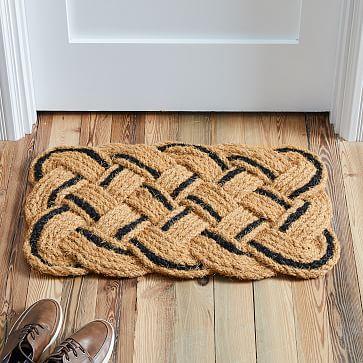 Pop Woven Doormat - Black