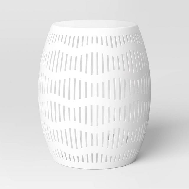 Metal Cutout Accent Table - White - Room Essentials™