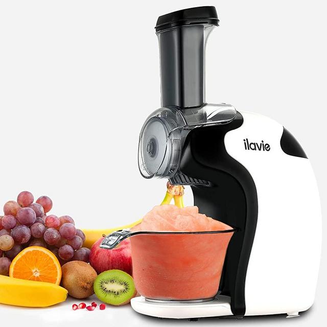ILAVIE Frozen Fruit Ice Cream Maker Automatic DIY Healthy Soft Serve Sherbet, Smoothie, Frozen Yogurt Maker Machine for Home and Kids, BPA Free, Dairy & Gluten Free, No Additives and Artificial Colors