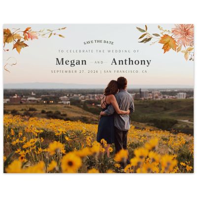 Black Rustic Wedding Digital Save the Date - Lysete Photo