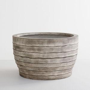Artisan Hand Painted Earthenware Planter, Low Bowl - 19.5"diam.