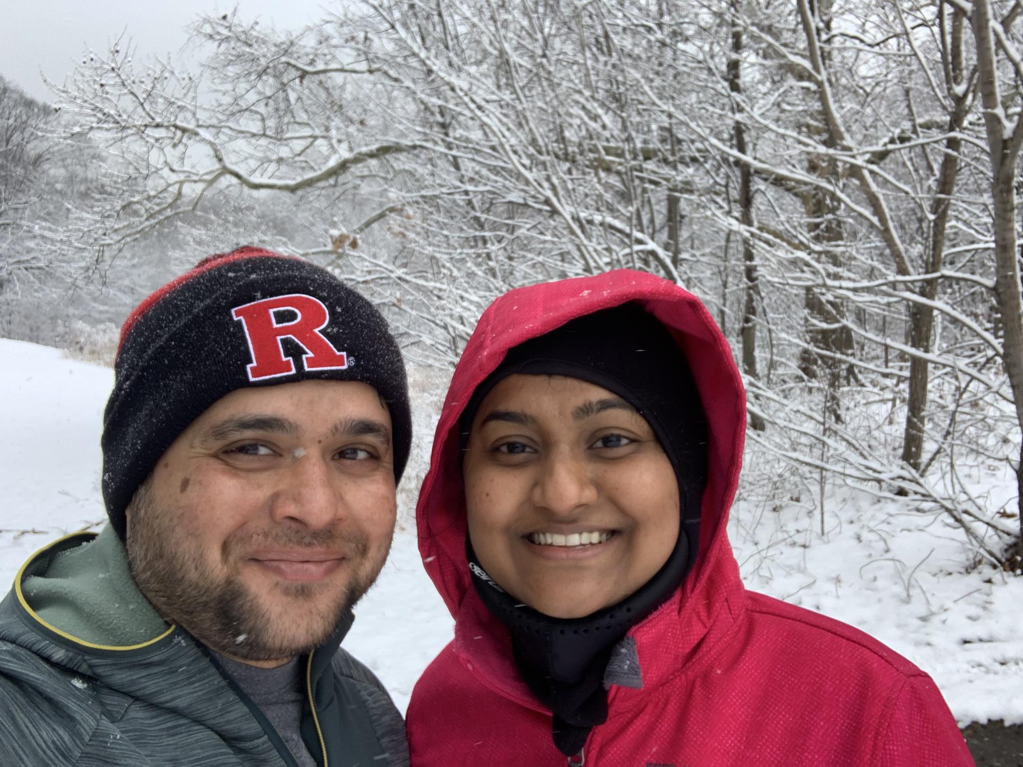 The time i tricked Madhuri into a race in freezing 20 F / -7 C weather