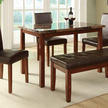 5 Piece Dining Set (Table + 3 Chairs + Bench)