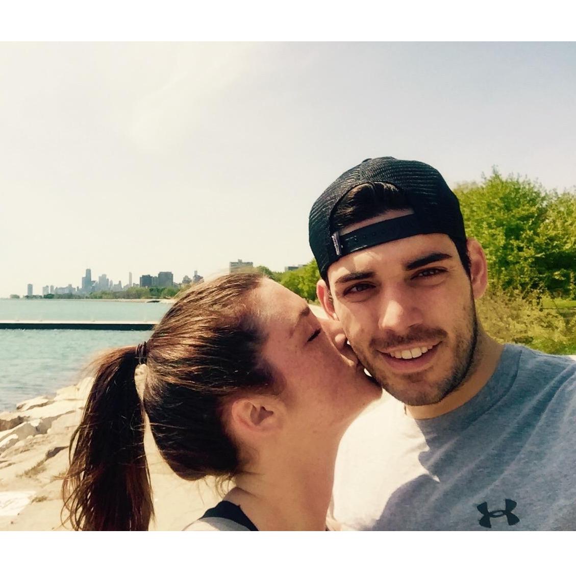 One of our favorite spots to run to along Lake Michigan