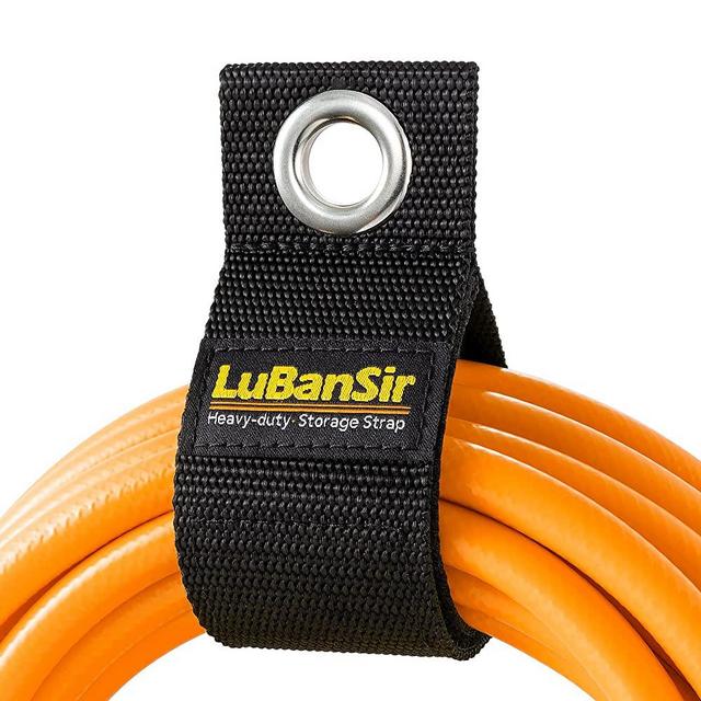 LuBanSir Extension Cord Holder, Assorted 9 Pack (3M/3L/3XL) Hook and Loop Storage Straps for Garden Hose Storage and Garage Wall Organization