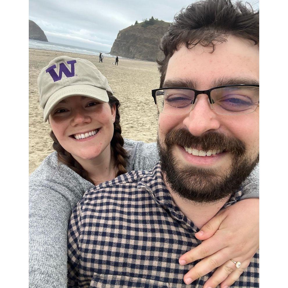 The weekend Riley proposed on the Oregon Coast