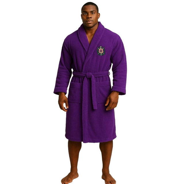 Express Design Group Omega Psi Phi Crest - Shield Bathrobe