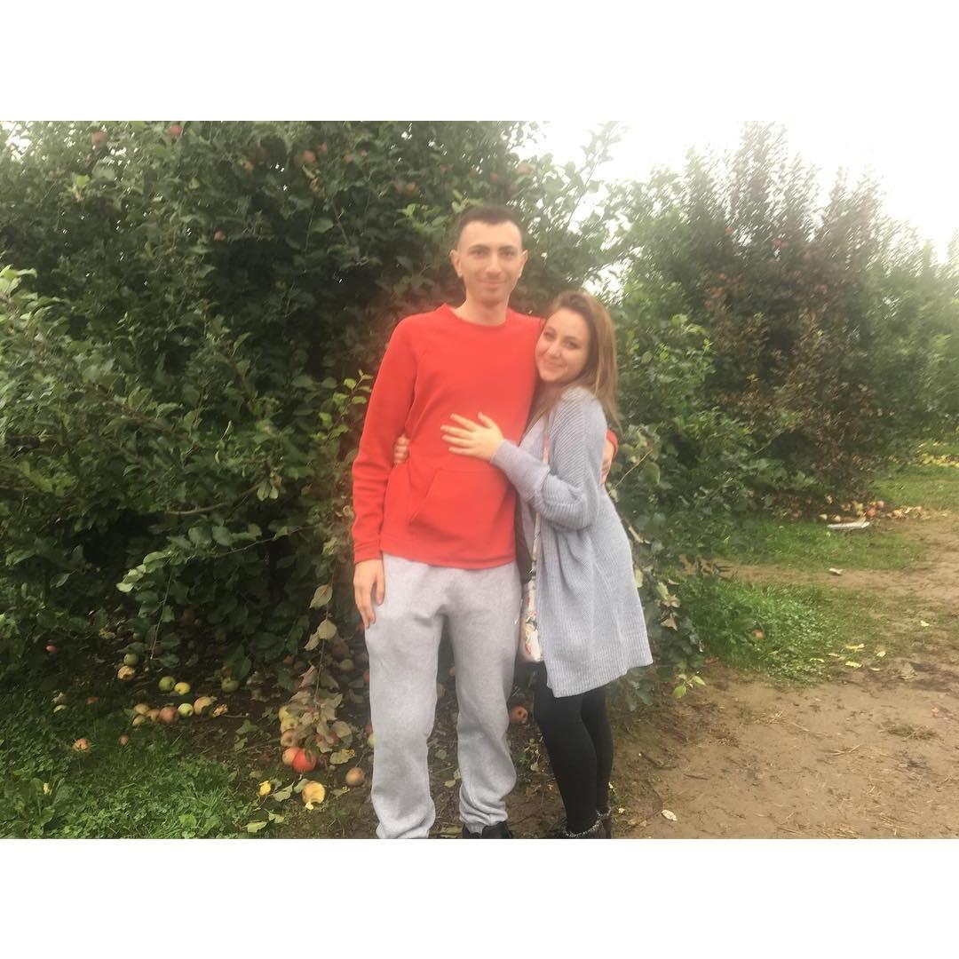 Our first time apple picking!
