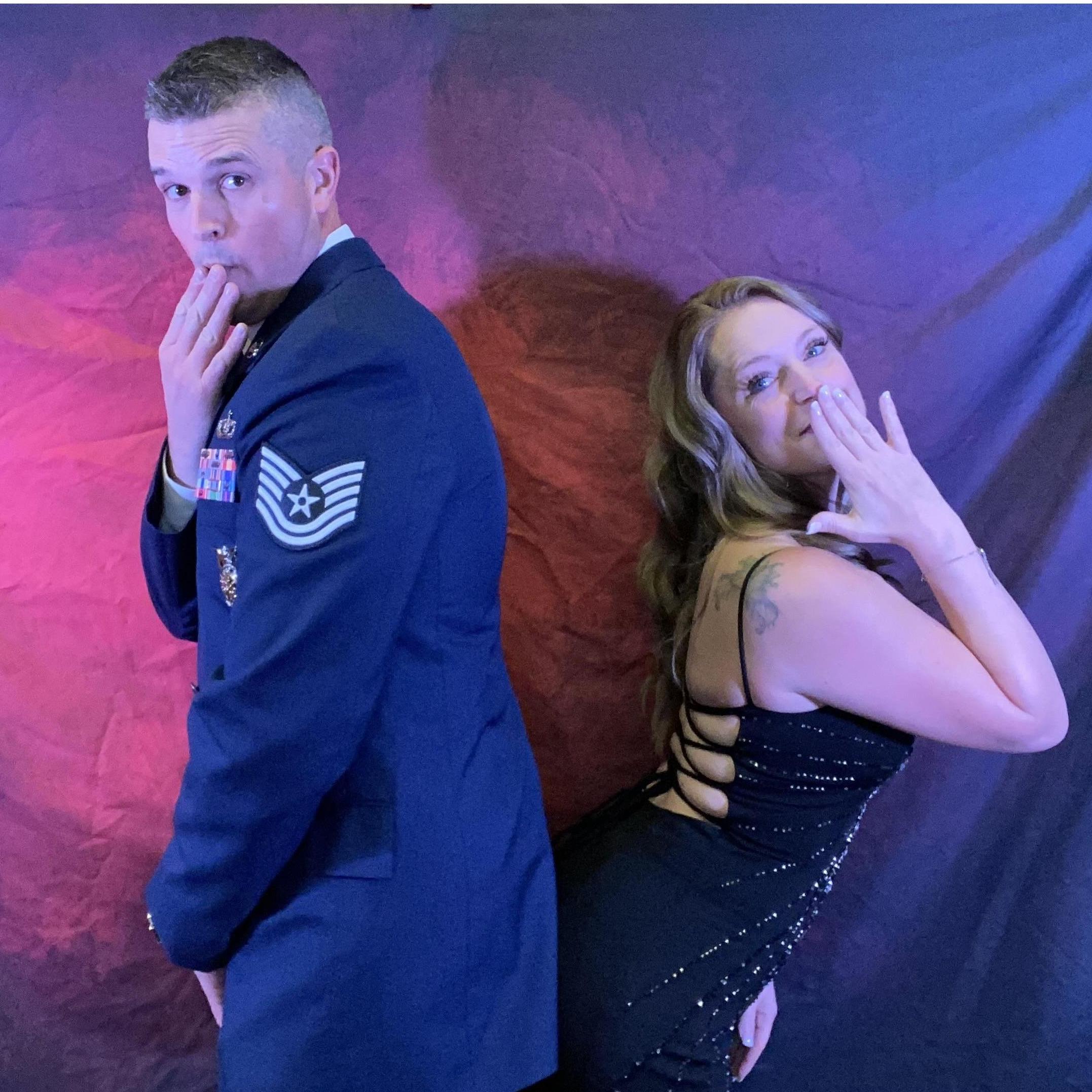 First military ball together. My silly partner