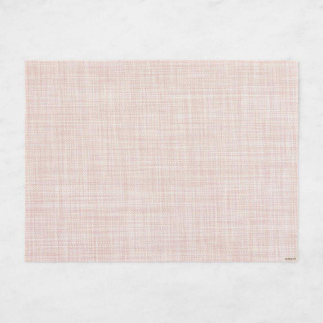 Chilewich Mini Basketweave Placemat, Blush, Each