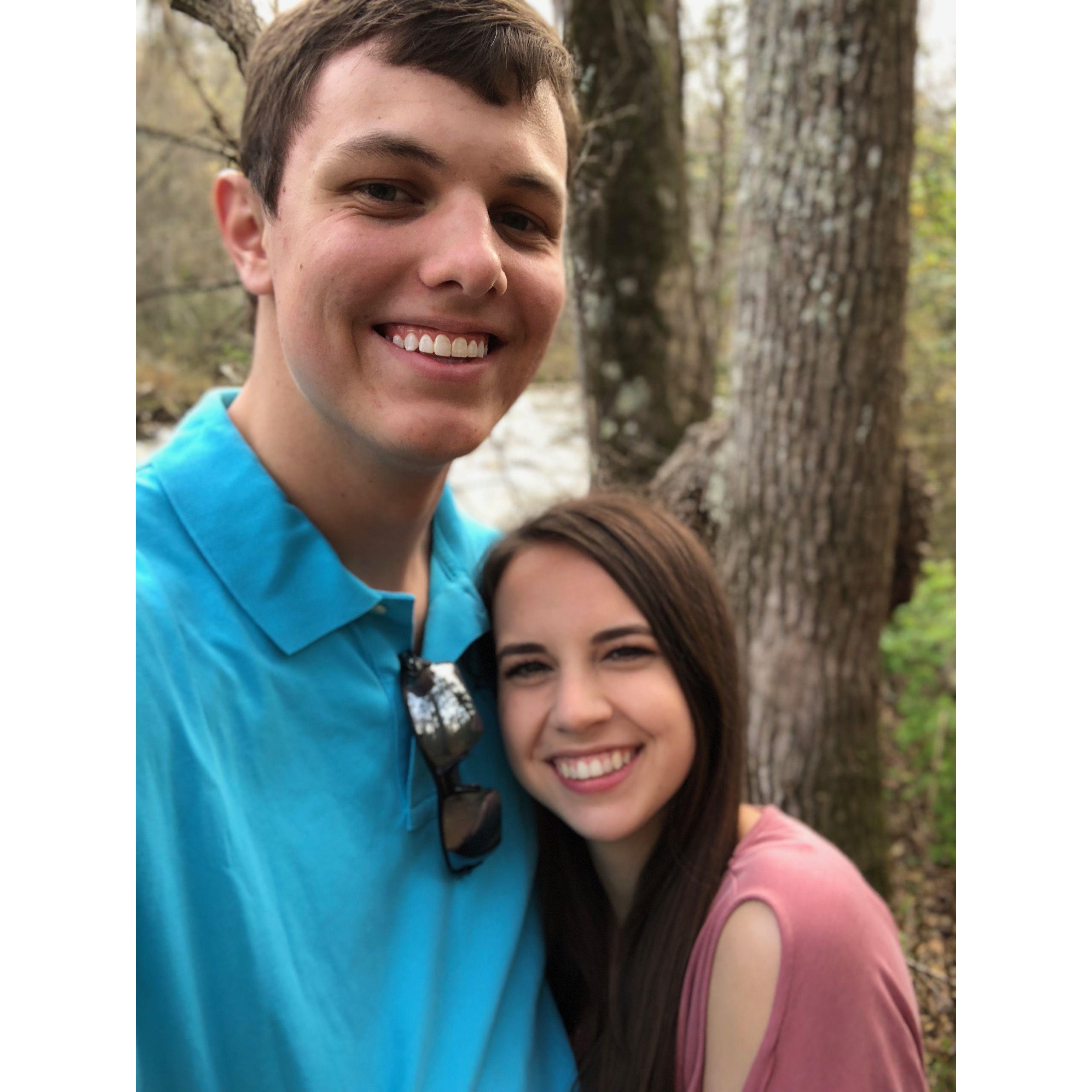 Selfie picture from our first date