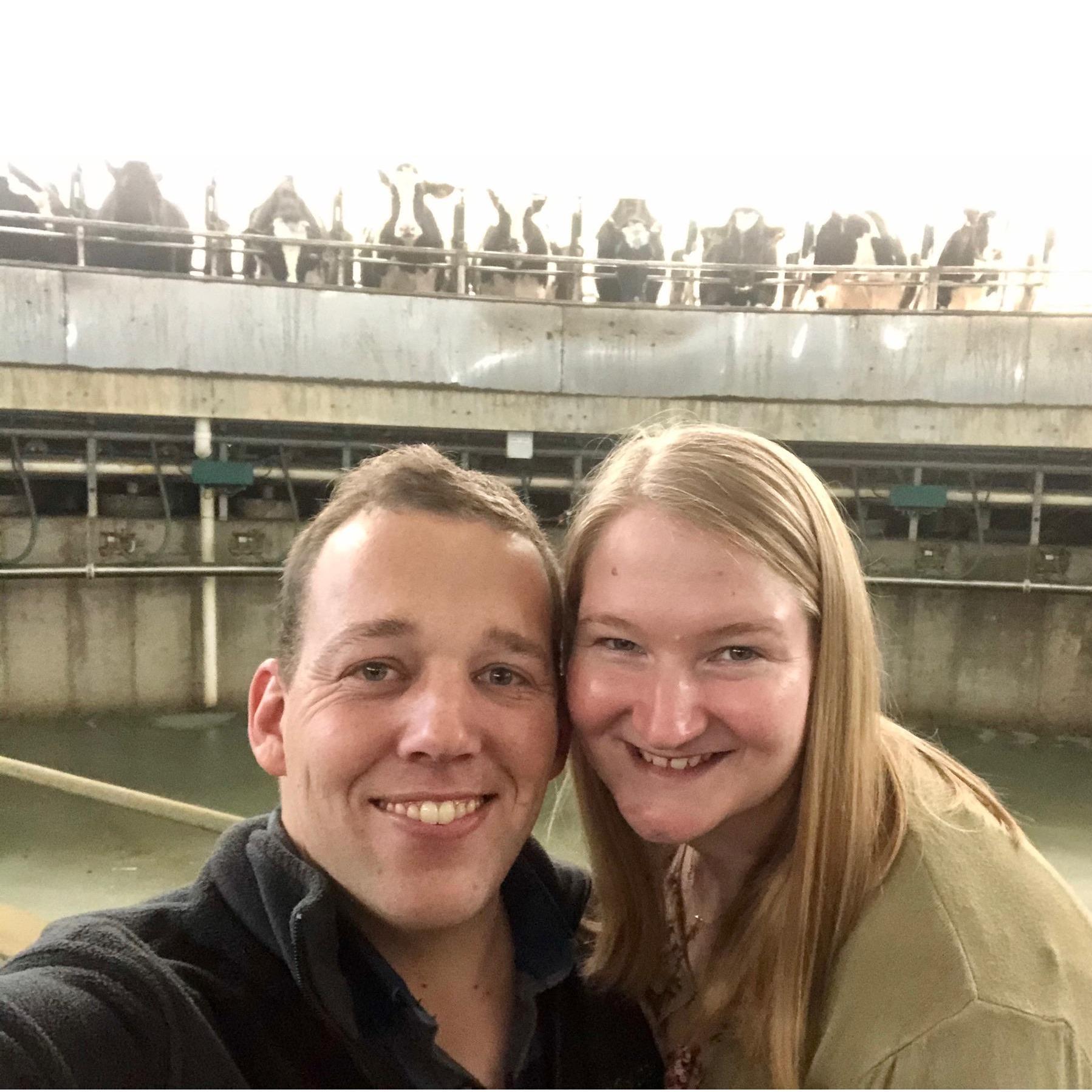 Touring the biggest Dairy Katie had ever seen!
