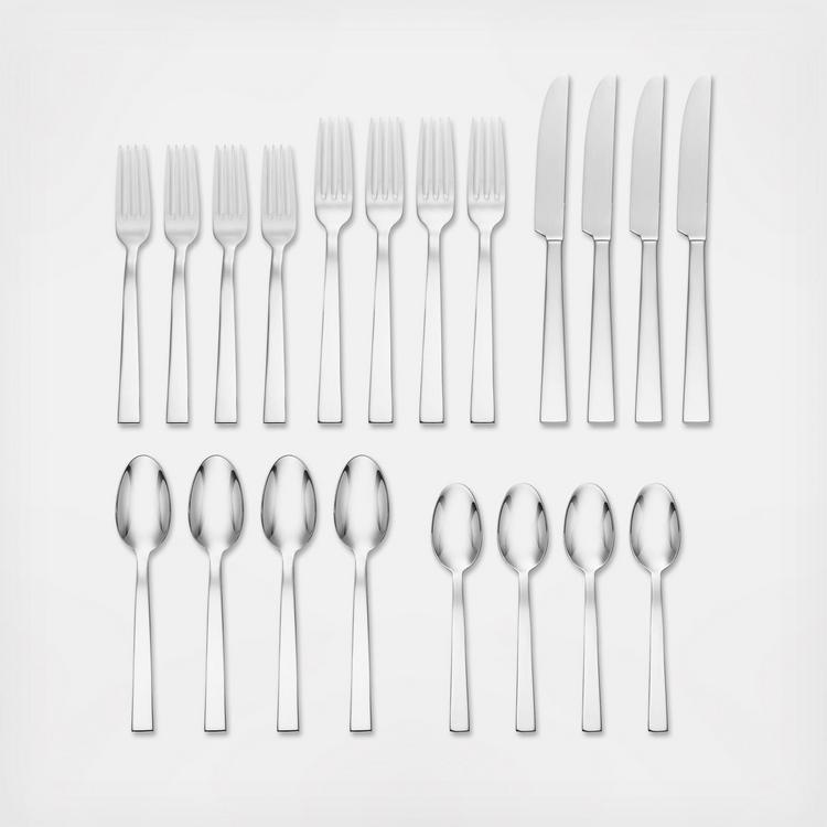 Aero Black Flatware 5-Piece Place Setting + Reviews