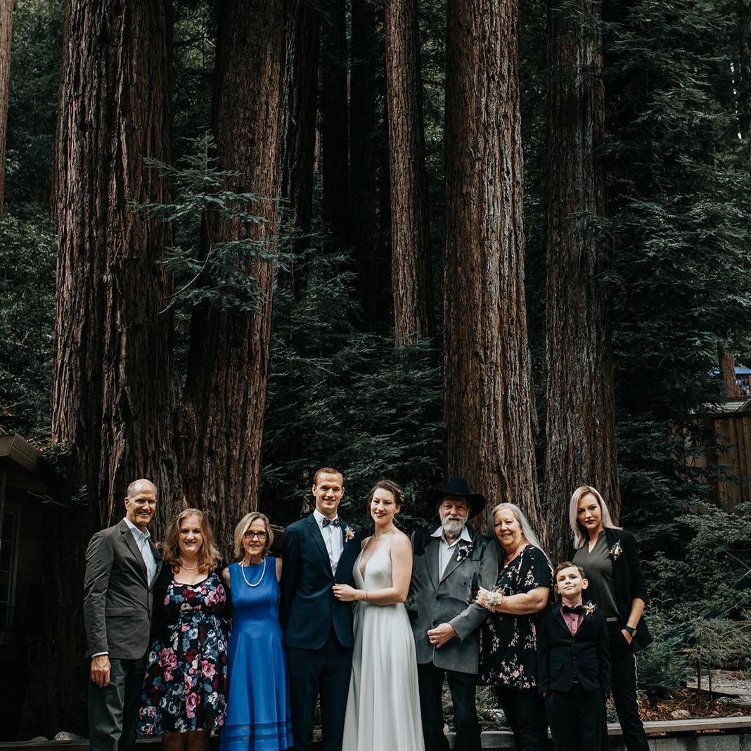 Our family at the Lilac Cabin