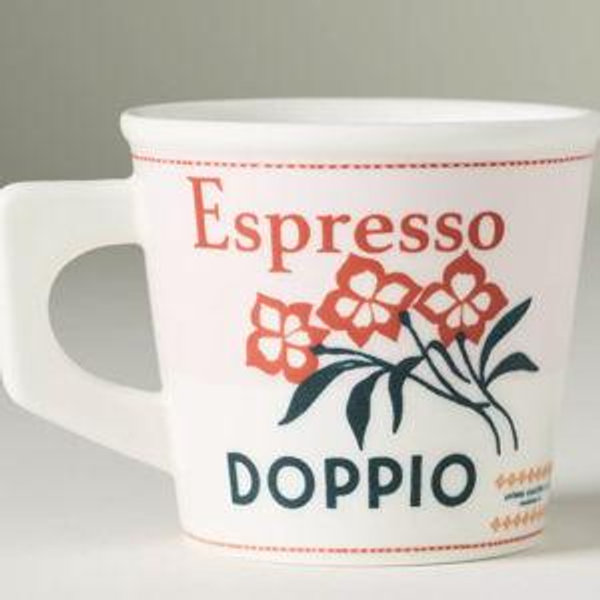 Glace Stoneware Espresso Cup - Pink Floral, One Size