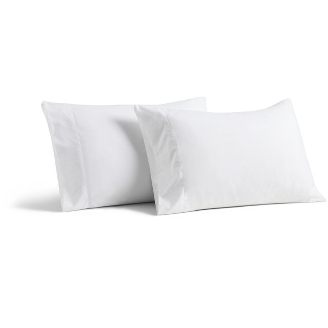 Cosy House Collection Luxury Rayon Derived from Bamboo Set of 2 Pillowcases - White, King