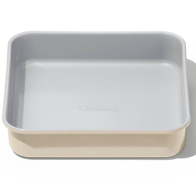 Caraway Home 8.94" Nonstick Ceramic Square Pan Cream