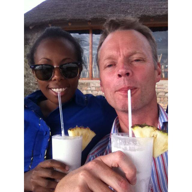 We soon realized, we like the same drinks...