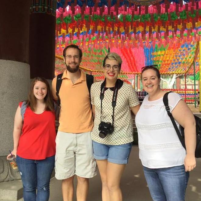 Us, Katie and Coco in South Korea