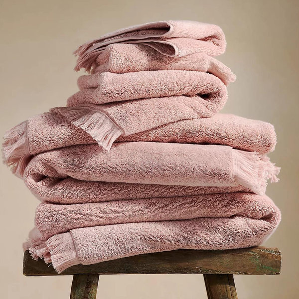 Plush Turkish Cotton Towel Collection - Rose Hand Towel