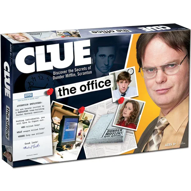 CLUE: The Office - Dunder Mifflin Collectible Mystery Board Game, Ages 9+, 2-6 Players