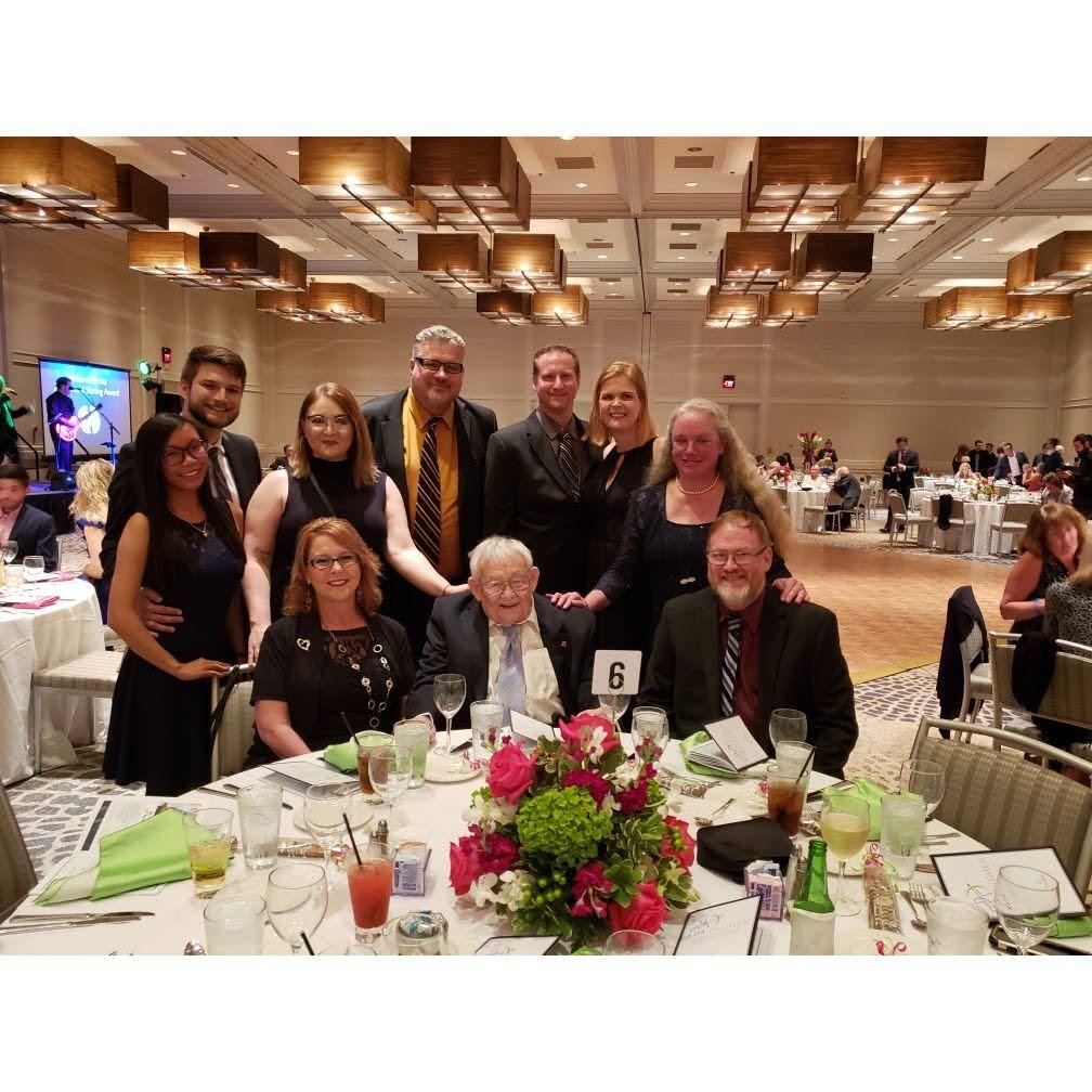 Award night with Grandpa Bill Powell