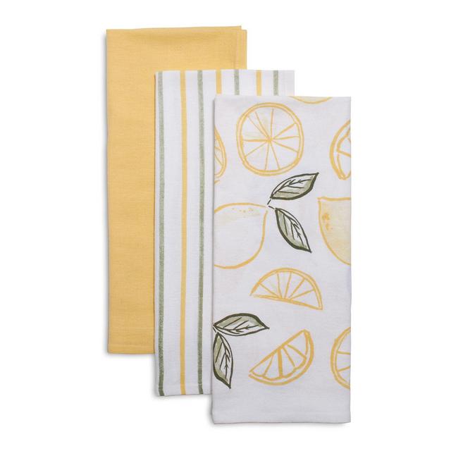 Flour Sack Kitchen Towels, Set of 3