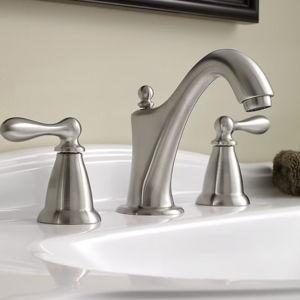 Moen Caldwell Spot Resist Brushed Nickel Widespread 2-handle WaterSense Mid-arc