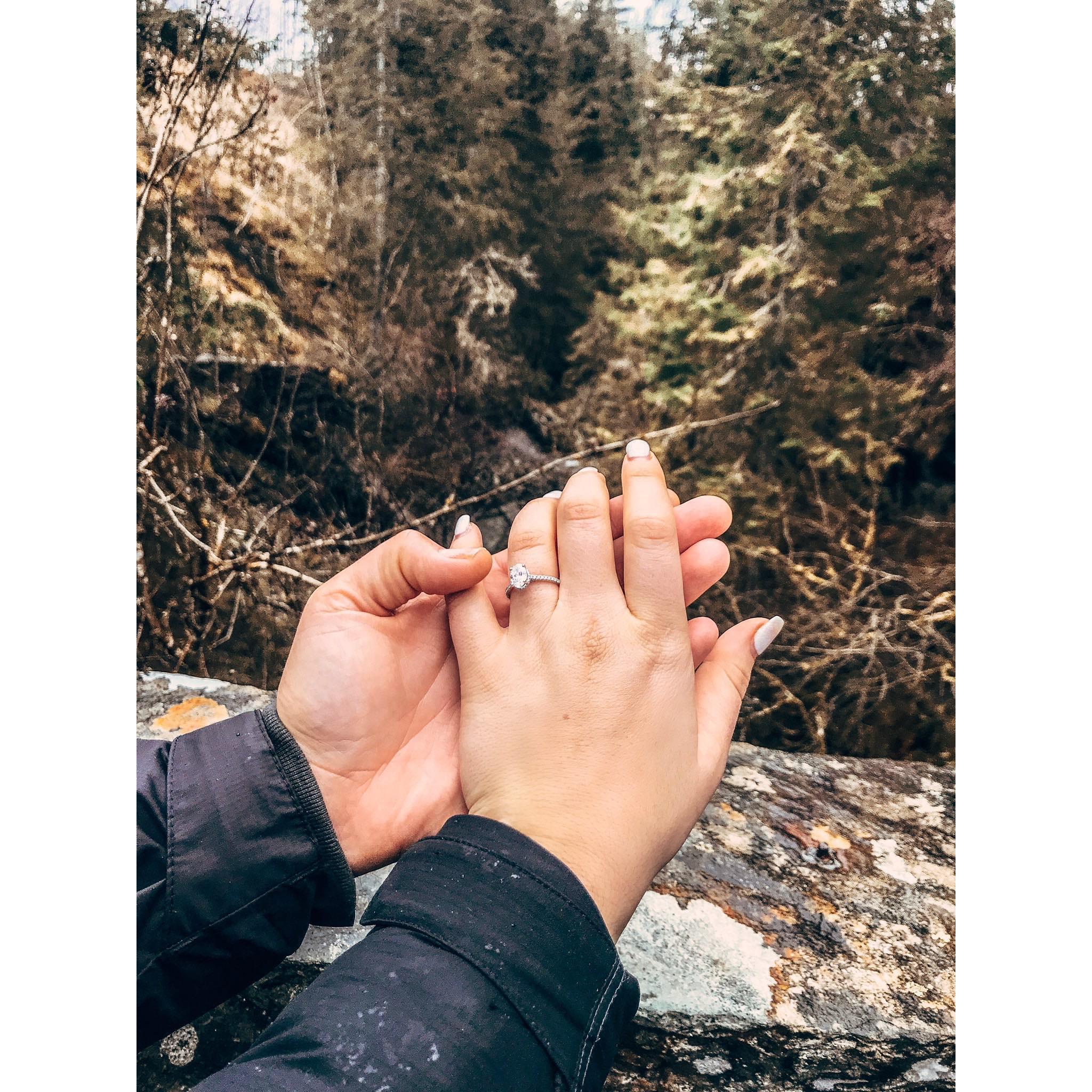 Traveling the Scottish Highlands with the love of my life. This was taken on a hike we took near the small town of Pitlochry.