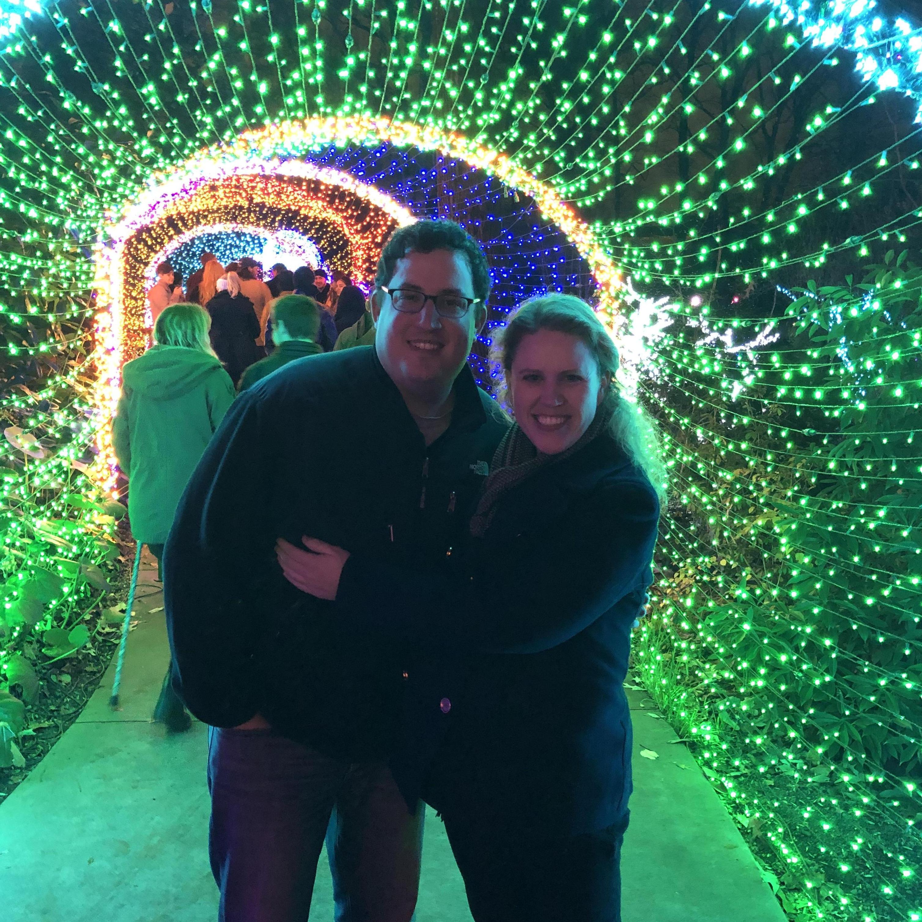 December 2018 - At the Atlanta Botanical Garden's Garden Nights, Holiday Lights event