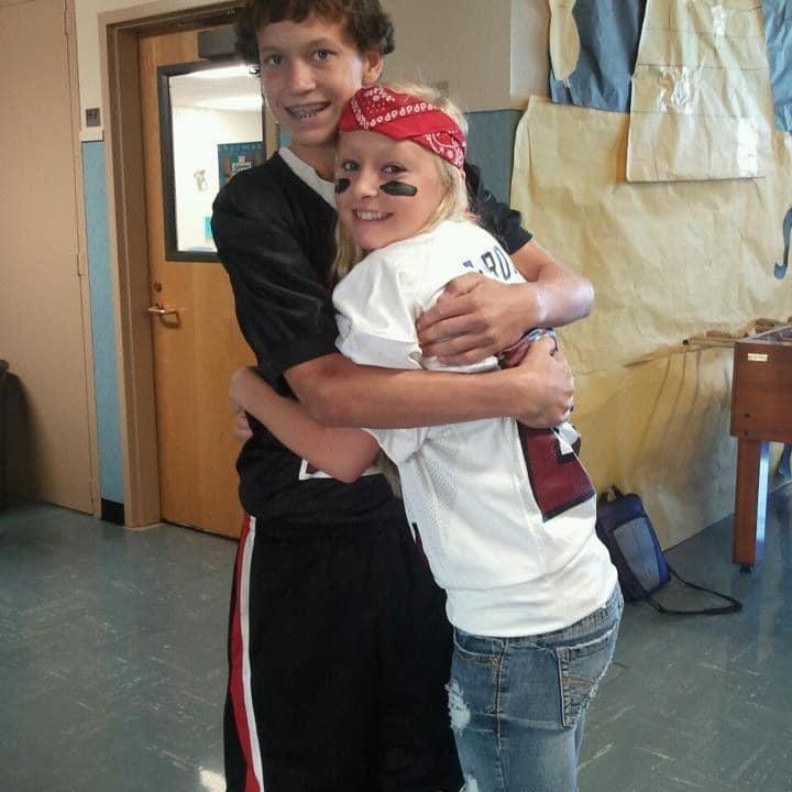 Us in High school as "Husband and Wife"