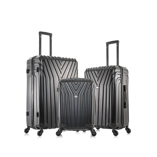 InUSA Vasty Lightweight Hardside Spinner Luggage Set, 3 piece