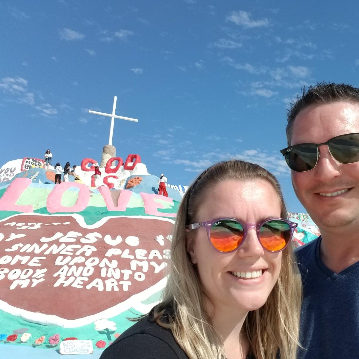 Salvation Mountain in Slab City, California.