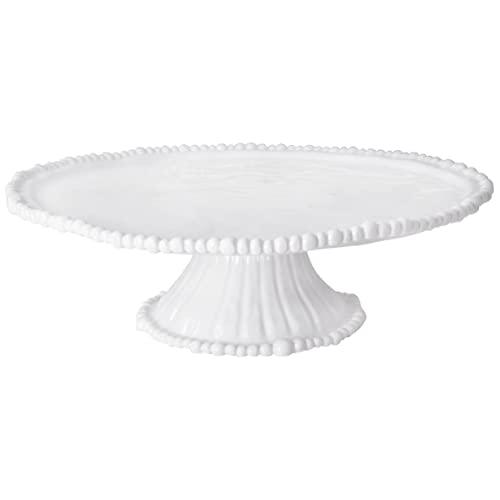Beatriz Ball Alegria White Pedestal Cake Plate,