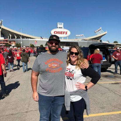 First chiefs game together at Arrowhead.