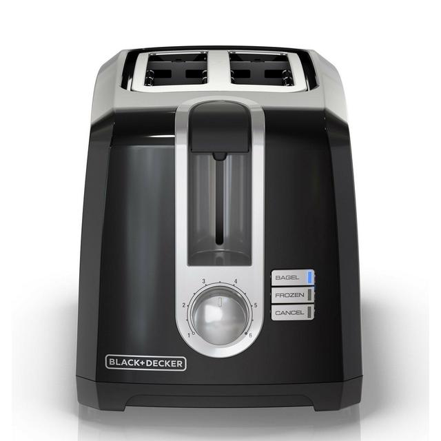 Black + Decker 2 Slice Extra Wide Slot Toaster
