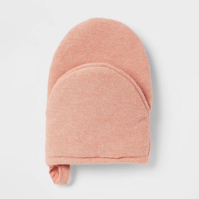 2pk Cotton Chambray Mini Oven Mitts Orange - Threshold™