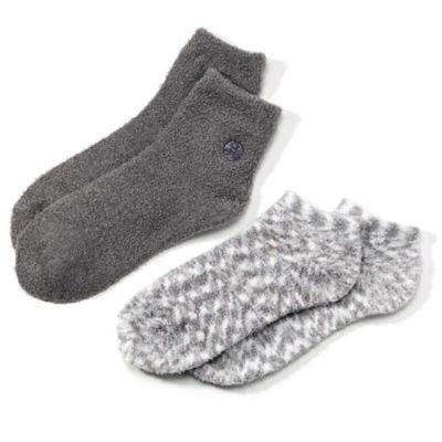 Earth Therapeutics® 2-Pack Super Plush Aloe Moisture Socks in Grey