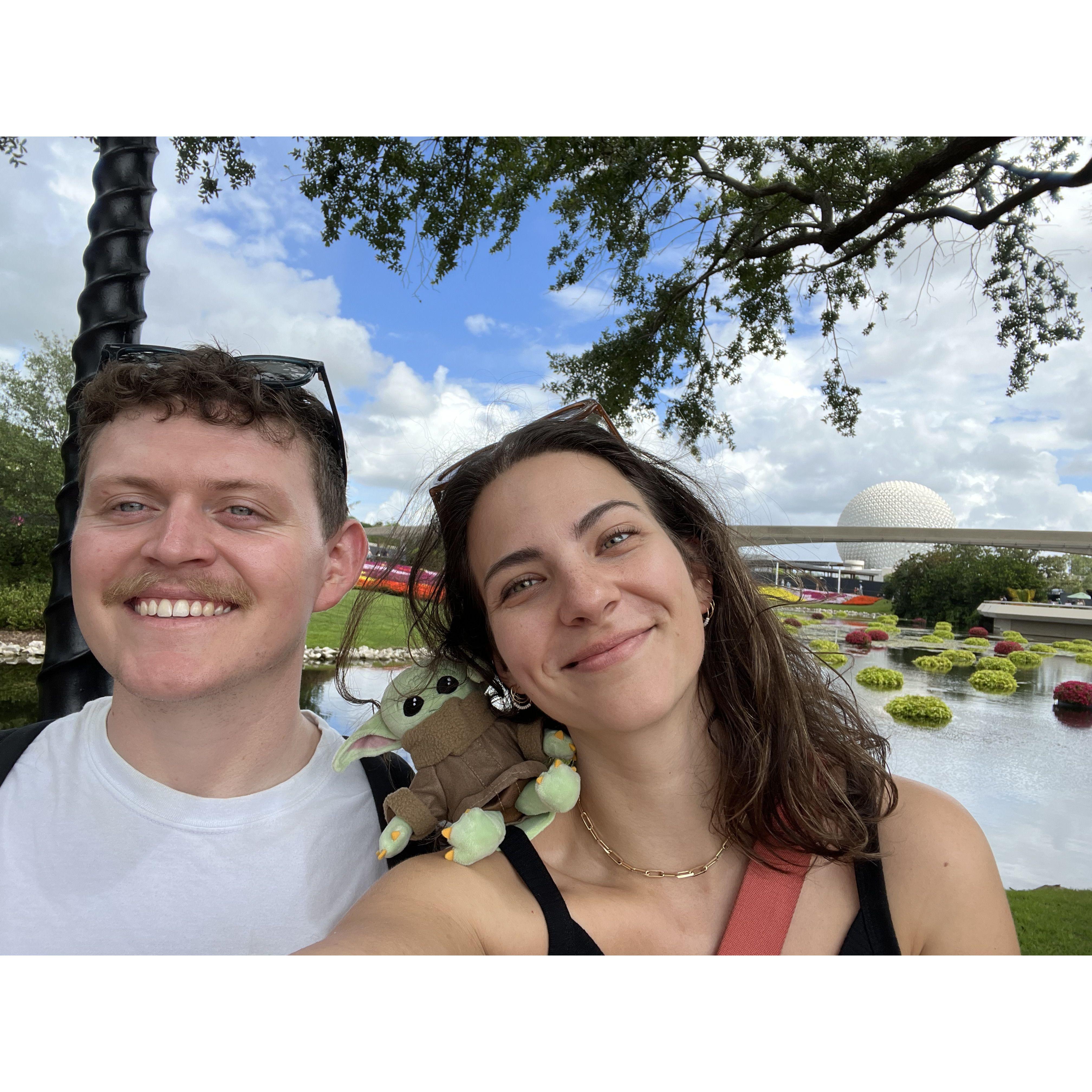 Reunited after a long underway at Rayne and Austin's second favorite spot (drinking around the world eat EPCOT)