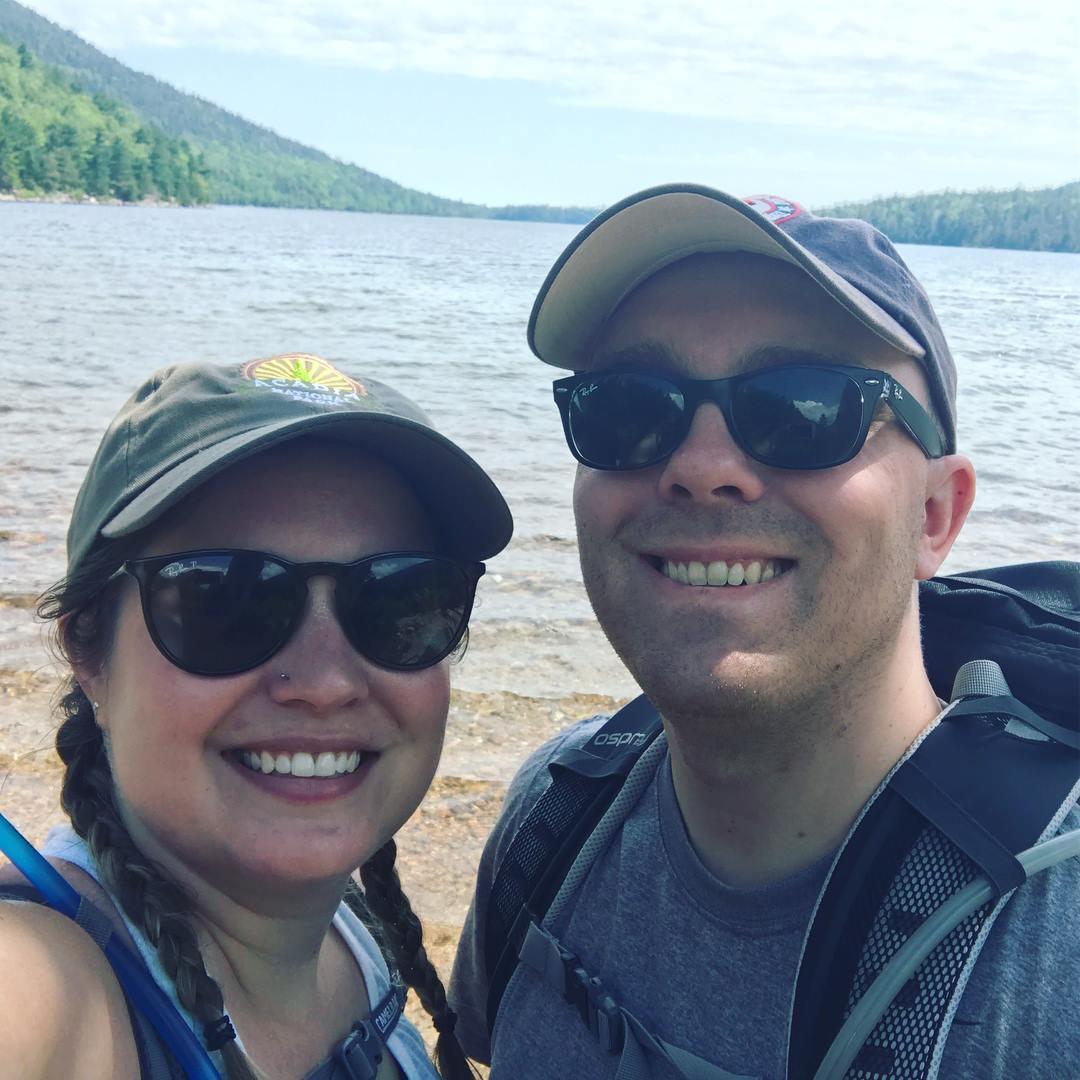 At Jordan Pond in Acadia