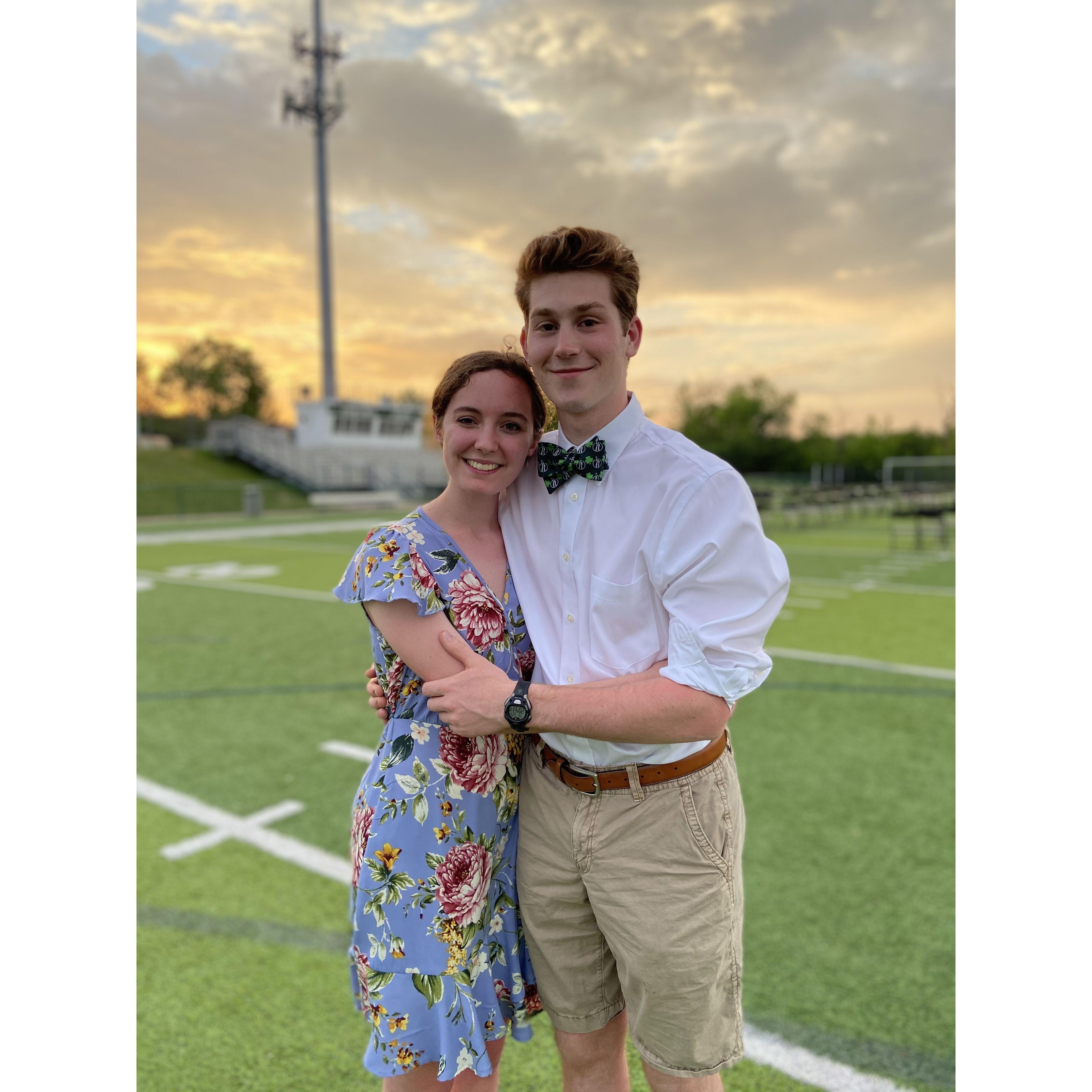 High school graduation, May 2021.