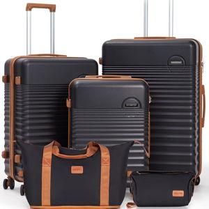 Luggage Sets 5 Piece, Suitcases with Wheels, Hardshell Suitcase Set, ABS Carry on Luggage Set with TSA Lock, Travel Luggage