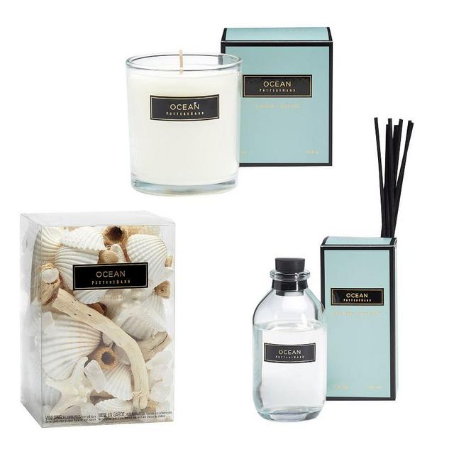 Signature Homescent Gift Bundle (Candle Pot, Potpourri, Mini Diffuser) - Ocean