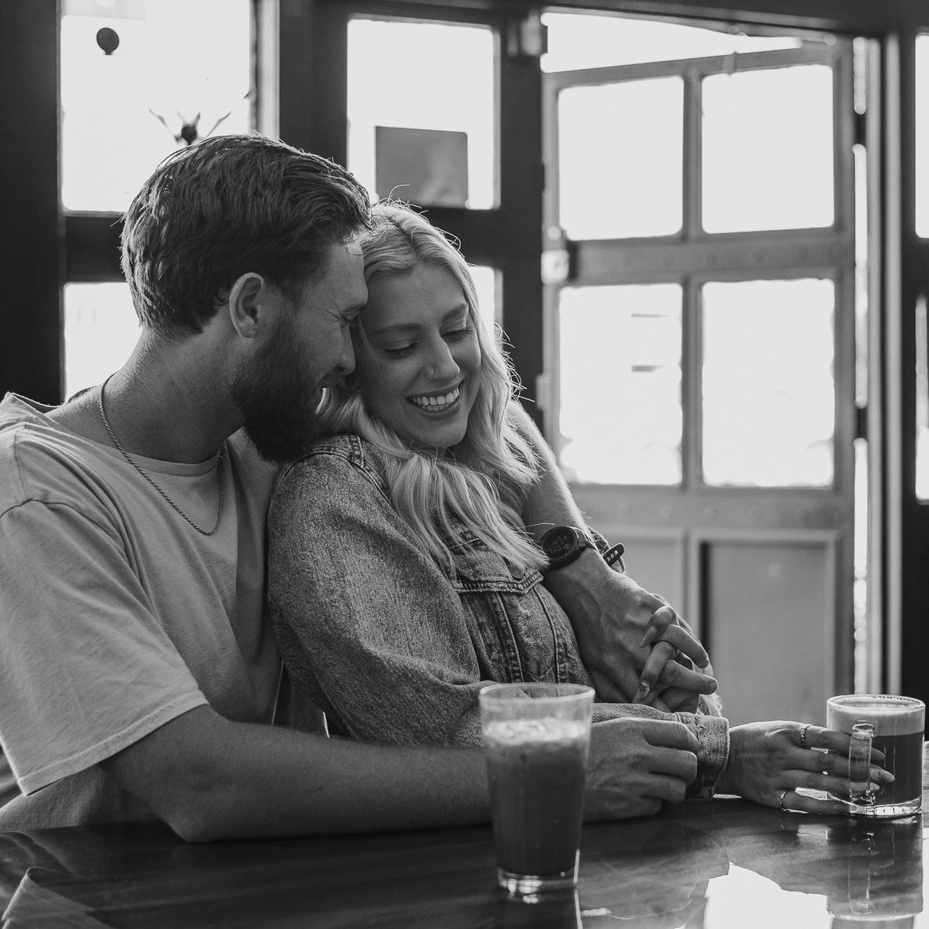 Three months into our relationship I may or may not have made Grant participate in our first couples shoot!
