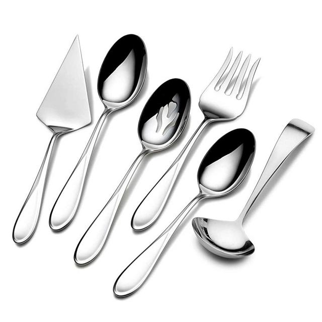 Mikasa Bravo 6-Piece Serving Set, Silver